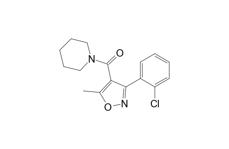 1-{[3-(o-chlorophenyl)-5-methyl-4-isoxazolyl] carbonyl}piperidine