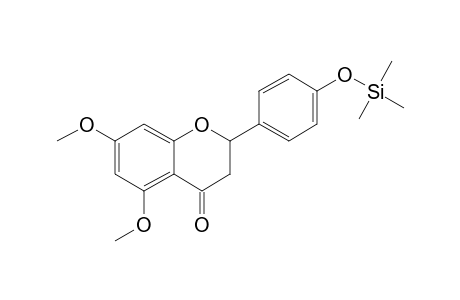 5,7-Dimethoxy-4'-hydroxyflavanone, trimethylsilyl ether