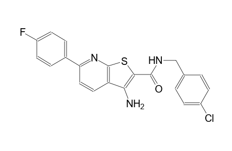 3-amino-N-(4-chlorobenzyl)-6-(4-fluorophenyl)thieno[2,3-b]pyridine-2-carboxamide