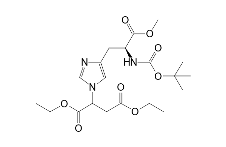 (-)-Diethyl 2-[4-((2S)-2-methoxycarbonyl-2-tert-butoxycarbonylaminoethyl)-imidazol-1-yl]succinate