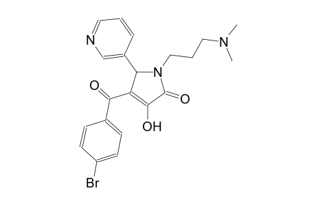 4-(4-bromobenzoyl)-1-[3-(dimethylamino)propyl]-3-hydroxy-5-(3-pyridinyl)-1,5-dihydro-2H-pyrrol-2-one