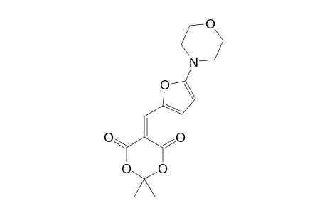2,2-Dimethyl-5-([5-(4-morpholinyl)-2-furyl]methylene)-1,3-dioxane-4,6-dione