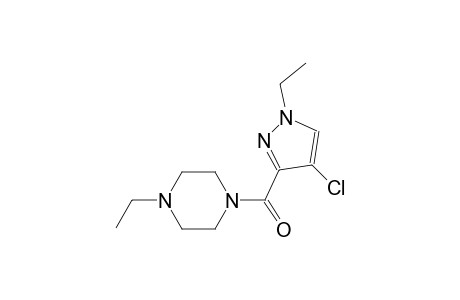 1-[(4-chloro-1-ethyl-1H-pyrazol-3-yl)carbonyl]-4-ethylpiperazine