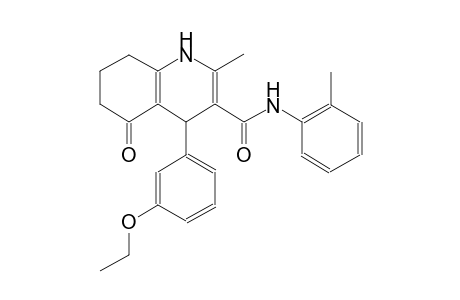 3-quinolinecarboxamide, 4-(3-ethoxyphenyl)-1,4,5,6,7,8-hexahydro-2-methyl-N-(2-methylphenyl)-5-oxo-