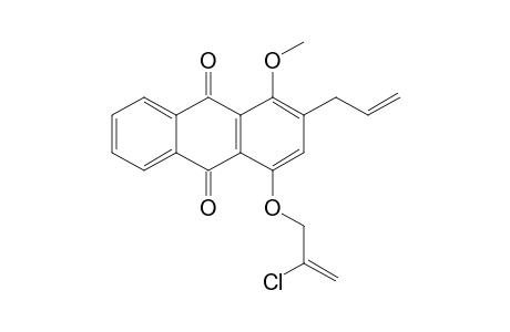 4-(2''-chloroprop-2''-enyloxy)-1-methoxy-2-(prop-2'-enyl)anthraquinone