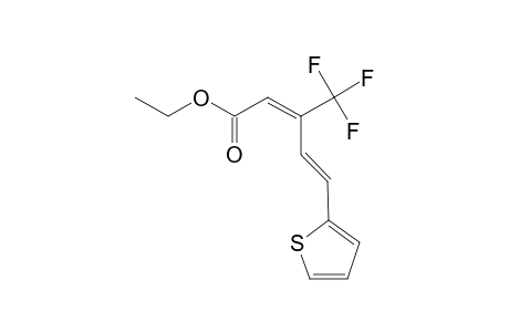 ethyl (2E,4E)-5-thiophen-2-yl-3-(trifluoromethyl)penta-2,4-dienoate