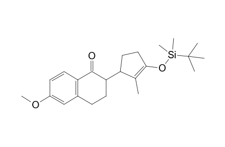 2-[3-(tert-Butyldimethylsilyloxy)-2-methylcyclopent-2-enyl]-6-methoxy-3,4-dihydro-2H-naphthalen-1-one