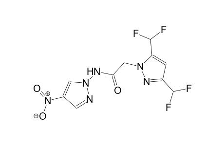 2-[3,5-bis(difluoromethyl)-1H-pyrazol-1-yl]-N-(4-nitro-1H-pyrazol-1-yl)acetamide