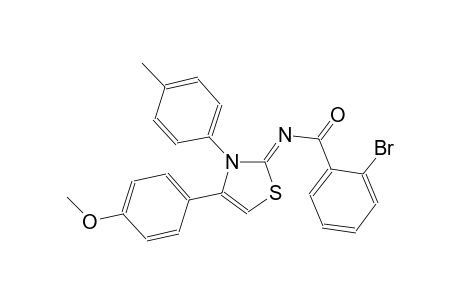 2-bromo-N-((2Z)-4-(4-methoxyphenyl)-3-(4-methylphenyl)-1,3-thiazol-2(3H)-ylidene)benzamide