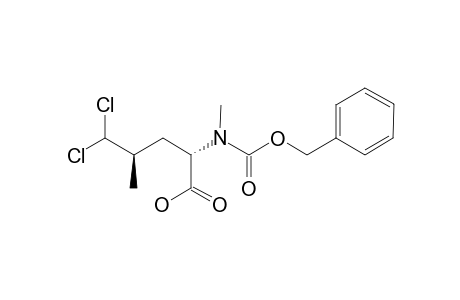 (2S,4S)-2-(N-BENZYLOXYCARBONYL-N-METHYLAMINO)-5,5-DICHLORO-4-METHYLPENTANOIC-ACID
