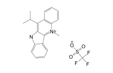 11-ISOPROPYL-5-N-METHYLBENZO-DELTA-CARBOLINIUM-TRIFLATE