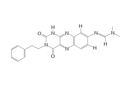 N'-[2,4-dioxo-3-(2-phenylethyl)-1,2,3,4-tetrahydrobenzo[g]pteridin-8-yl]-N,N-dimethylimidoformamide