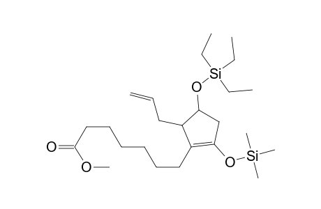 Methyl-1-[(trimethylsilyl)oxy]-4-[(triethylsilyl)oxy]-3-(1-propen-3-yl)-1-cyclopentene-2-heptanoate