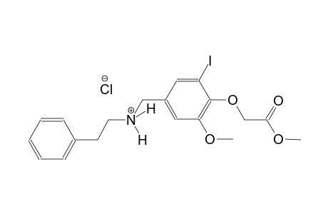N-[3-iodo-5-methoxy-4-(2-methoxy-2-oxoethoxy)benzyl]-2-phenylethanaminium chloride