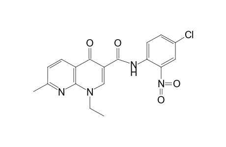 4'-CHLORO-1,4-DIHYDRO-1-ETHYL-7-METHYL-2'-NITRO-4-OXO-1,8-NAPHTHYRIDINE-3-CARBOXANILIDE