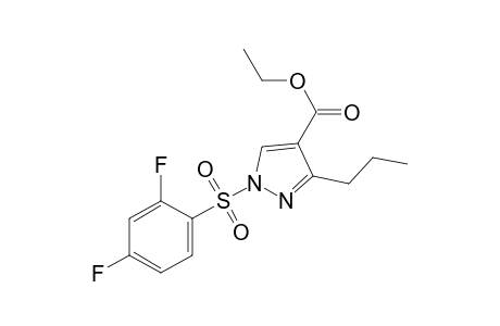 1-[(2,4-difluorophenyl)sulfonyl]-3-propylpyrazole-4-carboxylic acid, ethyl ester