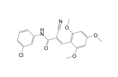 (2E)-N-(3-chlorophenyl)-2-cyano-3-(2,4,6-trimethoxyphenyl)-2-propenamide