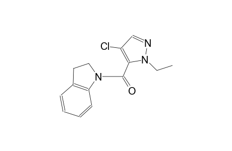 1-[(4-chloro-1-ethyl-1H-pyrazol-5-yl)carbonyl]indoline