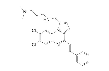 N'-(7,8-Dichloro-4-styryl-pyrrolo[1,2-a]quinoxalin-1-ylmethyl)-N,N-dimethyl-propane-1,3-diamine