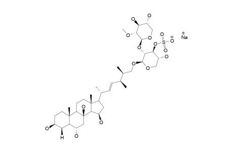 CERTONARDOSIDE-E;SODIUM-SALT-OF-(E)-(24R,25S)-26-O-[2-O-METHYL-BETA-D-XYLOPYRANOSYL-(1->2)-3-O-SULFONATO-BETA-D-XYLOPYRANOSYL]-24-METHYL-5-ALPHA-CH