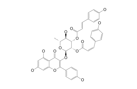 KAEMPFEROL_3-O-ALPHA-L-(2''-Z-PARA-COUMAROYL-3''-E-PARA-COUMAROYL)-RHAMNOSIDE;Z,E-PLATANOSIDE