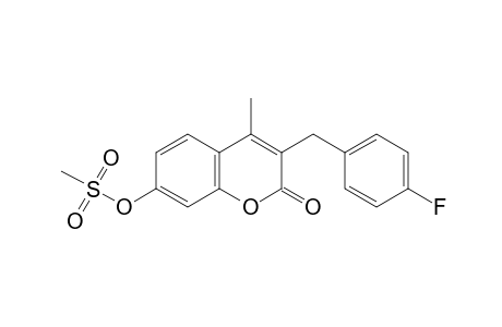 3-(p-fluorobenzyl)-7-hydroxy-4-methylcoumarin, methylsulfonate