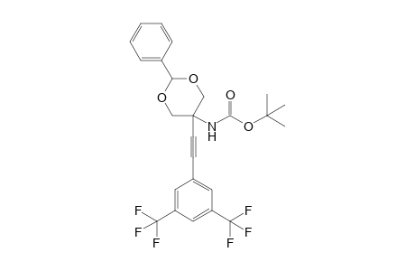 5-(N-tert-Butoxycarbony)amino-5-[2-(3,5-bis(trifluoromethyl)phenyl)ethynyl]-2-phenyl-1,3-dioxacyclohexane