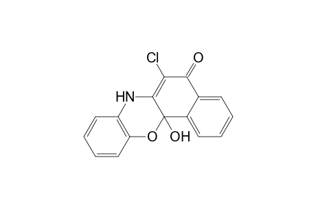 6-Chloranyl-12a-oxidanyl-7H-benzo[c]phenoxazin-5-one
