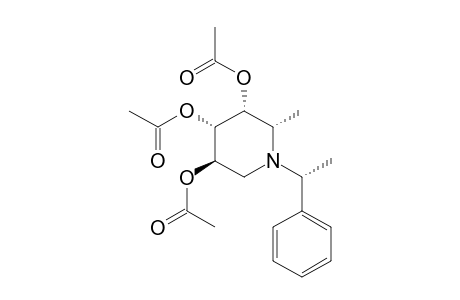 (1R,2S,3R,4S,5R)-(+)-3,4,5-Triacetoxy-2-methyl-1-(1-phenylethyl)piperidine