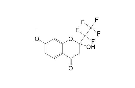 2-hydroxy-7-methoxy-2-(1,1,2,2,2-pentafluoroethyl)-2,3-dihydro-4H-chromen-4-one