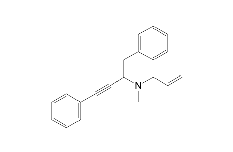 N-Allyl-N-methyl-1,4-diphenylbut-3-yn-2-amine