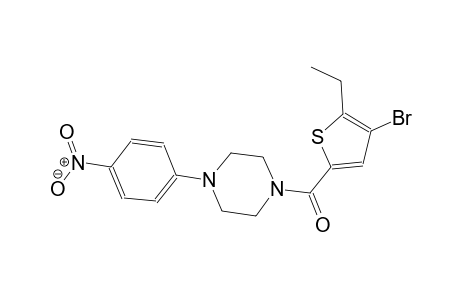 1-[(4-bromo-5-ethyl-2-thienyl)carbonyl]-4-(4-nitrophenyl)piperazine