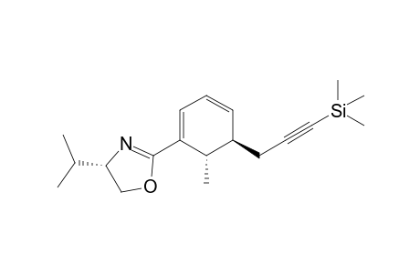 (4S)-4-Isopropyl-2-[(5R,6S)-5-(3-trimethylsilylprop-2-ynyl)-6-methylcyclohexa-1,3-dienyl]-4,5-dihydrooxazole