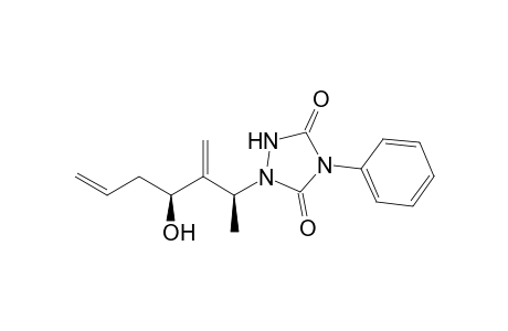 (2S*,4S*)-3-Methylene-2-(4'-phenyl-1',2',4'-triazolidine-3',5'-dion-1'-yl)-6-hepten-4-ol