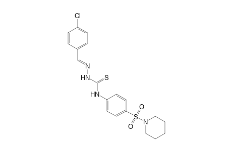 p-CHLOROBENZALDEHYDE, 4-[p-(PIPERIDINOSULFONYL)PHENYL]-3-THIOSEMICARBAZONE
