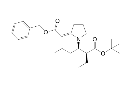 t-Butyl (2S,3R)-3-[2'-(benzyloxycarbonylmethylene)pyrrolidin-1'-yl]-2-ethylhexanoate