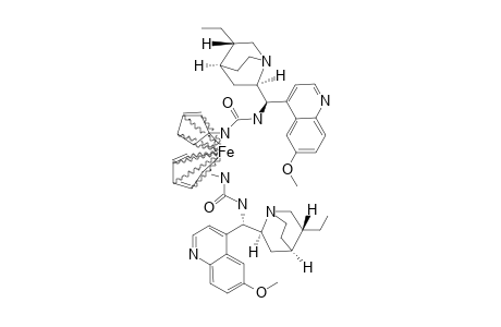 1,1'-(FERROCENE-1,1'-DIYL)-BIS-[3-[(S)-[(2S,4R,8R)-8-ETHYL-QUINUCLIDIN-2-YL]-(6-METHOXY-QUINOLIN-4-YL)-METHYL]]-UREA