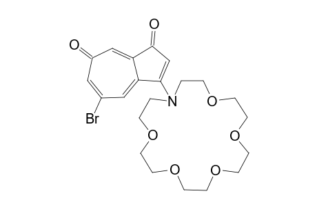 5-Bromo-3-(aza-18-crown-6)-1,7-azulenequinone