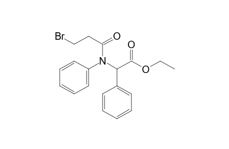 N-(3-bromopropionyl)-N,2-diphenylglycine, ethyl ester