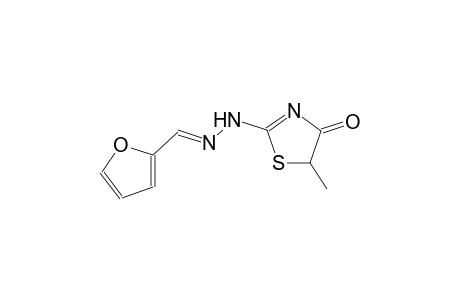 2-furancarboxaldehyde, (4,5-dihydro-5-methyl-4-oxo-2-thiazolyl)hydrazone