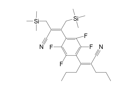 (Z)-3-(4-((Z)-3-cyano-1,4-bis(trimethylsilyl)but-2-en-2-yl)-2,3,5,6-tetrafluorophenyl)-2-propylhex-2-enenitrile