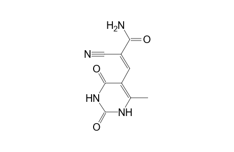 5-[2'-(Aminocarbonyl)-2'-cyanoethenyl)-6-methyl-1,2,3,4-tetrahydropyrimidine-2,4-dione