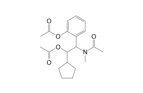 {2-Acetoxy-1-[acetyl(methyl)amino](phenyl)methyl}cyclopentylmethyl acetate