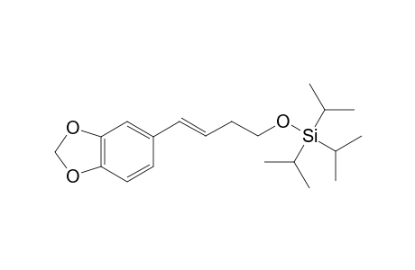 (E)-Triisopropyl-(4-benzo[1,3]dioxo-5-ylbut-3-enyloxy)silane