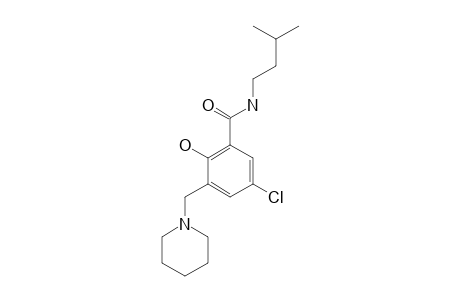 5-CHLORO-2-HYDROXY-N-(3-METHYL-BUTYL)-3-PIPERIDIN-1-YLMETHYL-BENZAMIDE