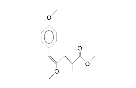 (2E,4Z)-4-Methoxy-5-(4-methoxy-phenyl)-2-methyl-penta-2,4-dienoic acid, methyl ester