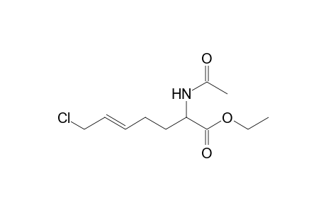(+-)-(E)-ethyl 2-acetamido-7-chlorohept-5-enoate
