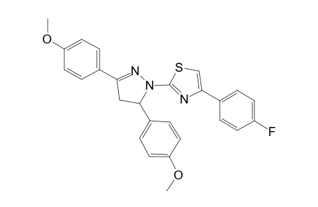 2-[3,5-bis(4-methoxyphenyl)-2-pyrazolin-1-yl]-4-(4-fluorophenyl)thiazole