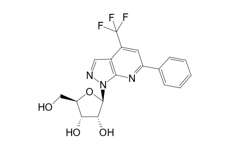 (2R,3S,4R,5R)-2-Hydroxymethyl-5-(6-phenyl-4-trifluoromethyl-pyrazolo[3,4-b]pyridin-1-yl)-tetrahydro-furan-3,4-diol