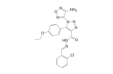1-(4-amino-1,2,5-oxadiazol-3-yl)-N'-[(E)-(2-chlorophenyl)methylidene]-5-(4-ethoxyphenyl)-1H-1,2,3-triazole-4-carbohydrazide